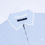Kord Sky Blue Cotton Polo T-Shirt - John Ellies