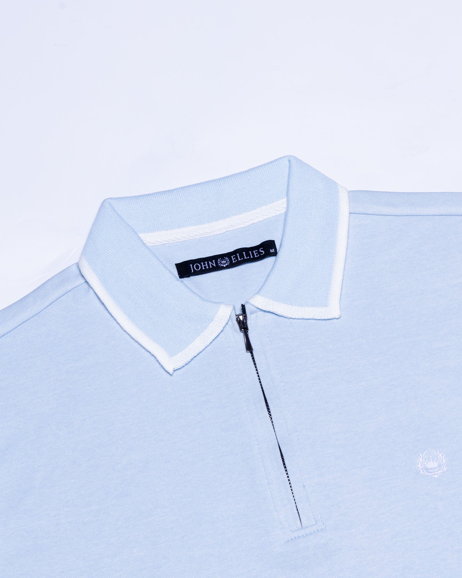 Kord Sky Blue Cotton Polo T-Shirt - John Ellies