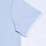 Kord Sky Blue Cotton Polo T-Shirt - John Ellies