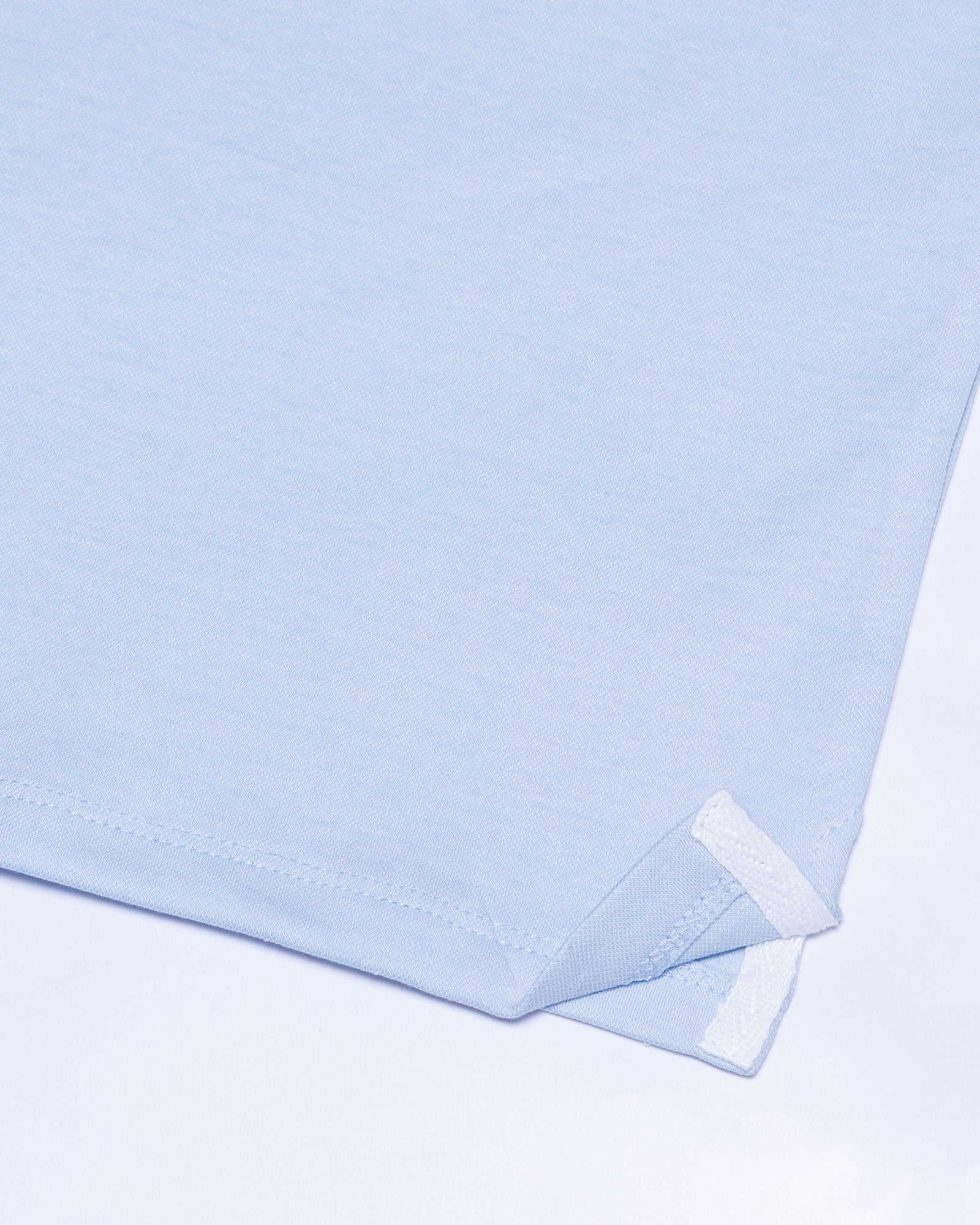 Kord Sky Blue Cotton Polo T-Shirt - John Ellies