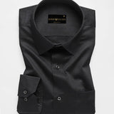 Black Super Soft Premium Cotton Formal Shirt