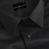 Black Super Soft Premium Cotton Formal Shirt