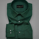 Green Super Soft Premium Cotton Formal Shirt