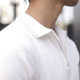 Austen White Cotton Polo T-Shirt