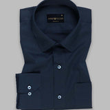 St Patrick Navy Soft Cotton Premium Formal Shirt