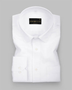 Bright White Luxurious Linen Shirt