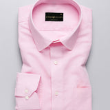 Pink Super Soft Premium Cotton Luxury Formal Shirt For Men's