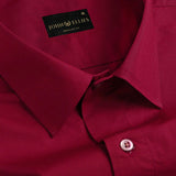 Red Super Soft Premium Cotton Formal Shirt