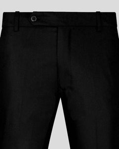 Black Normal Fit Trousers - John Ellies