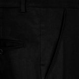 Black Normal Fit Trousers