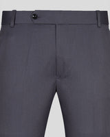 Grey Normal Fit Trousers