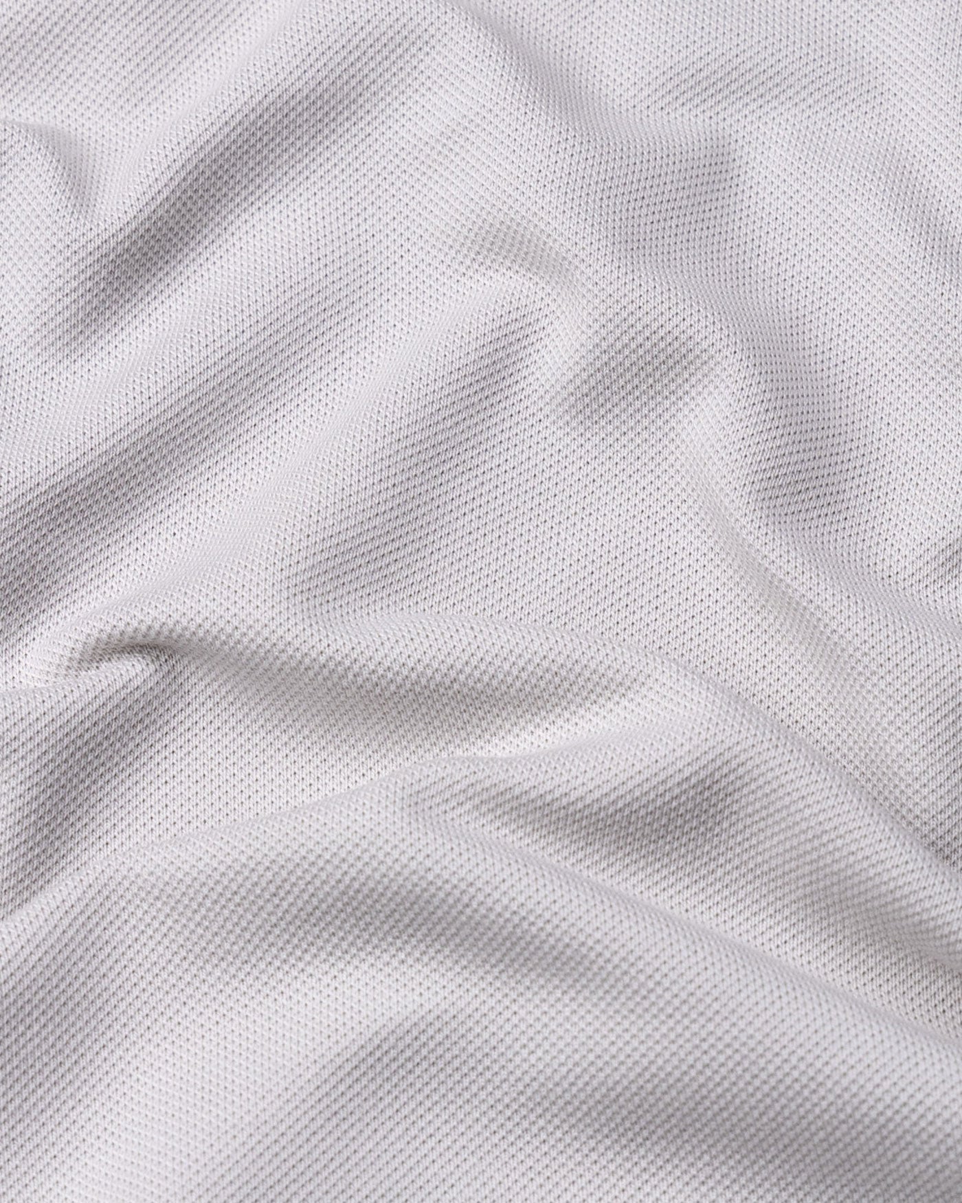 Elysian Silver Cotton Plain Polo T-Shirt - John Ellies