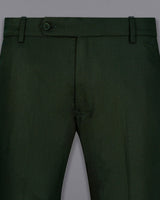 Army Green Normal Fit Trousers