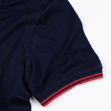 Reonawl Navy Blue Cotton Polo T-Shirt - John Ellies