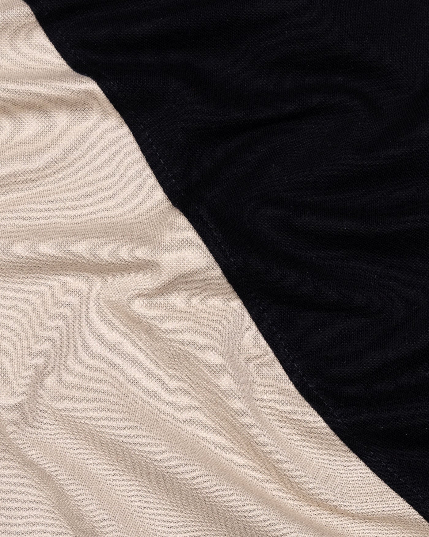 Venorai Cream With Black Cotton Polo T-Shirt - John Ellies