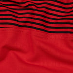 Midnight Red Stripe Cotton T-Shirt - John Ellies