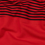 Midnight Red Stripe Cotton T-Shirt - John Ellies