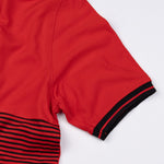 Midnight Red Stripe Cotton T-Shirt - John Ellies