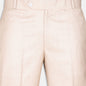 Merino Cream Normal Fit Cotton Pant - John Ellies