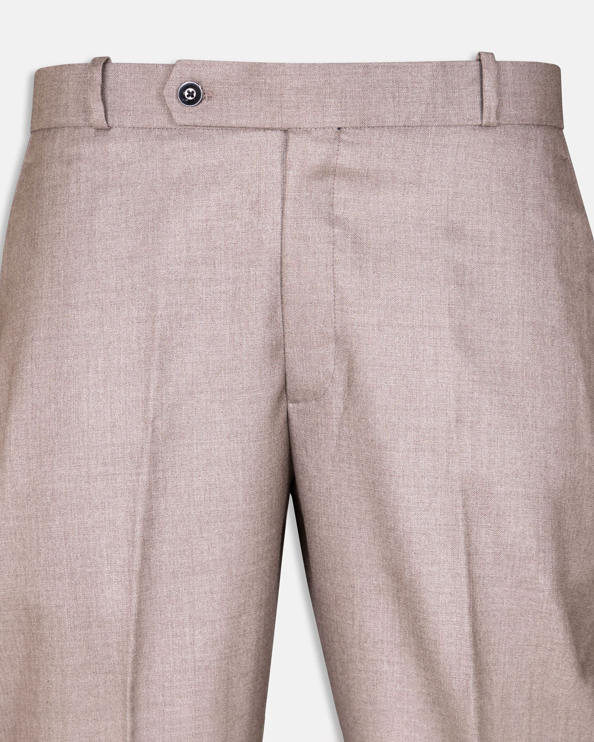 Merino Brown Normal Fit Cotton Pant - John Ellies