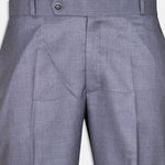 Merino Grey Normal Fit Cotton Pant - John Ellies