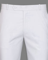 Manatee White Silver Normal Fit Pant For Men