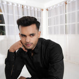 Black Super Soft Premium Cotton Formal Shirt