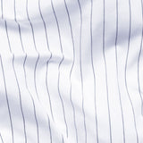 Navy Stripe On White Premium Cotton Men's Formal Shirt